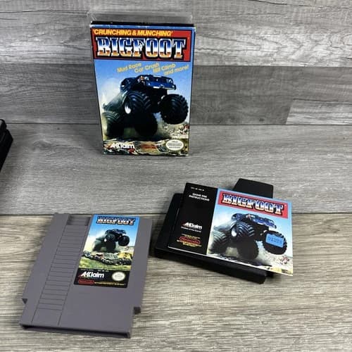 #765 Bigfoot (Nintendo NES) Complete w/ Box and Manual Box Protector