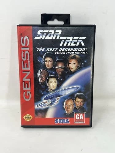 Star Trek: The Next Generation -- Echoes From the Past (Sega Genesis) CIB, Works