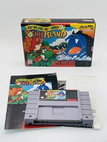 Super Mario World 2: Yoshi's Island (Entertainment System, 1995) Complete CIB