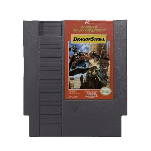 Advanced Dungeons & Dragons Dragon Strike Nintendo NES Video Cartridge Tested
