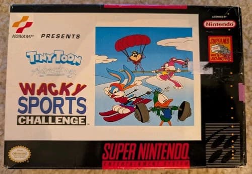 Tiny Toon Adventures: Wacky Sports Challenge SNES - Authentic Game Box Manual