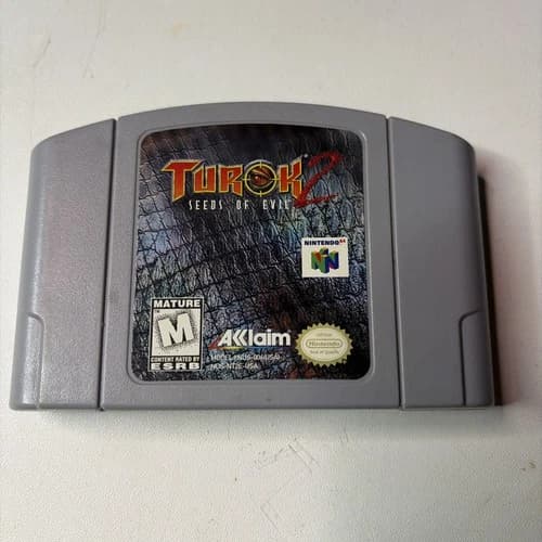 Turok 2: Seeds of Evil Nintendo 64 N64 AUTHENTIC TESTED WORKING FAST SHIPPING