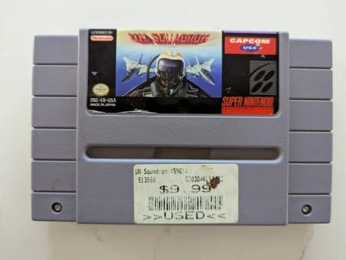 U.N. Squadron (Super Nintendo Entertainment System, SNES, 1991) Tested and Works