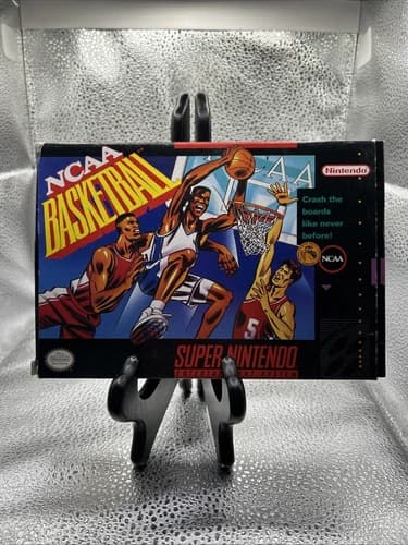 NCAA Basketball (Super Nintendo Entertainment System, 1992) CIB No Tray Tested