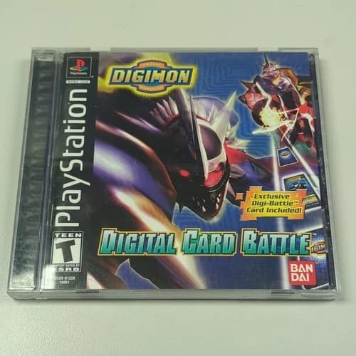 Digimon: Digital Card Battle Playstation 1 (PS1, 2000) CIB