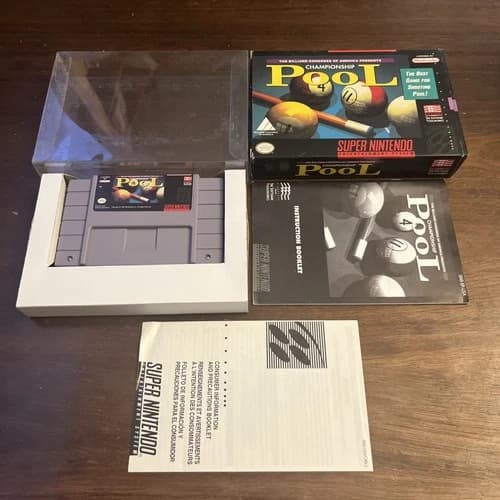 Championship Pool (Super Nintendo SNES) Complete - Tested - Authentic
