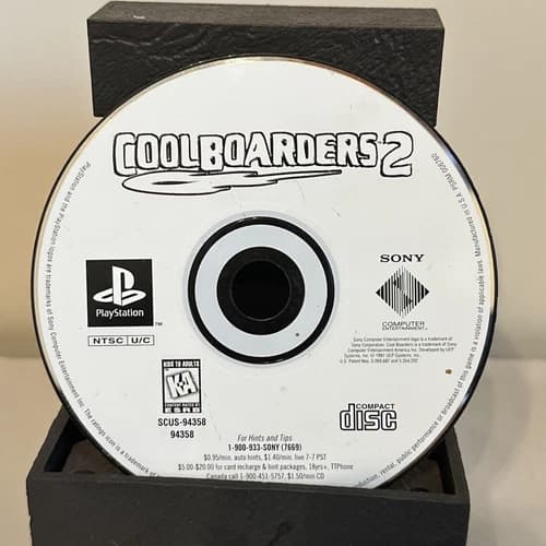 Cool Boarders 2 Snowboarding PlayStation 1 PS1 Black Label disc only