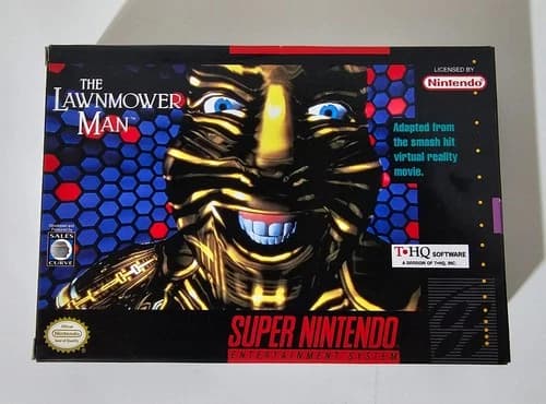 The Lawnmower Man (Super Nintendo Entertainment System, 1993) SNES CIB Complete