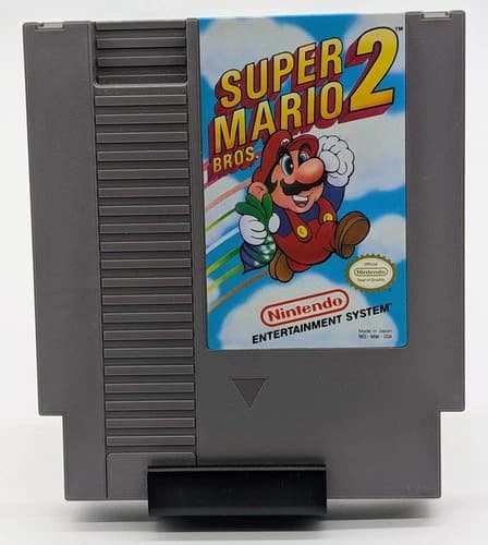 Super Mario Bros 2 Nintendo NES Game Cartridge Authentic