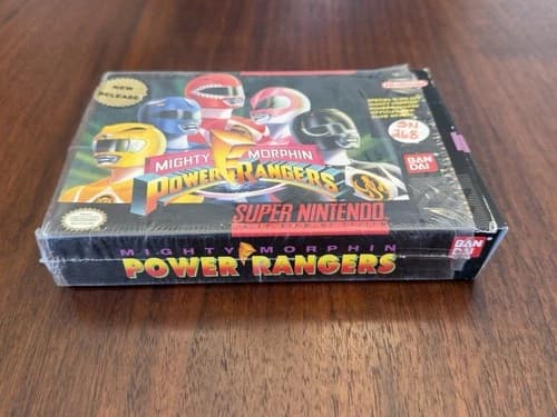 Mighty Morphin Power Rangers SNES Super Nintendo Complete CIB Bandai