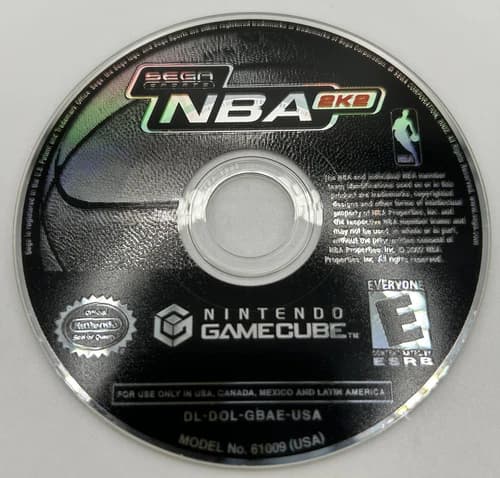 NBA 2K2 Nintendo GameCube 2002 DISC ONLY Tested And Works Great