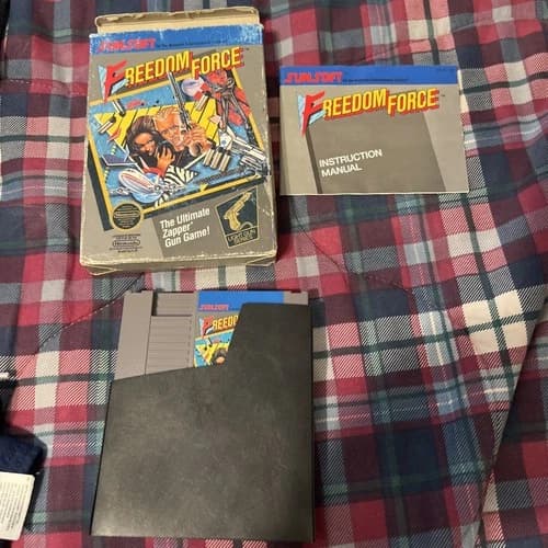 Freedom Force (Nintendo NES) COMPLETE w/ Box manual game WORKS !