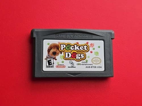 Pocket Dogs Game Boy Advance Nintendo GBA Authentic Handheld Pet Cleaned Works