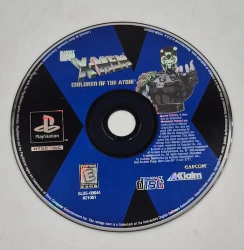 X-MEN CHILDREN OF THE ATOM SONY PLAYSTATION PS1 VIDEO GAME DISC ONLY XMEN X MEN