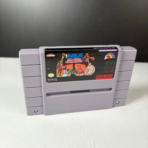 NBA All-Star Challenge Super Nintendo SNES Video Game Basketball