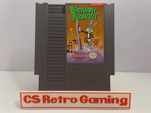 Bugs Bunny Birthday Blowout (Nintendo NES) Authentic Cleaned Tested Work