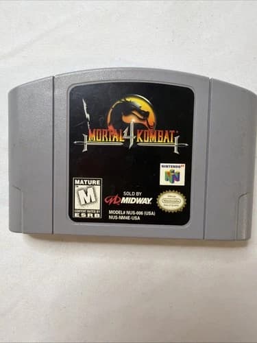 Mortal Kombat 4 (Nintendo 64 N64, 1998) Cart Cartidge Only Authentic Tested