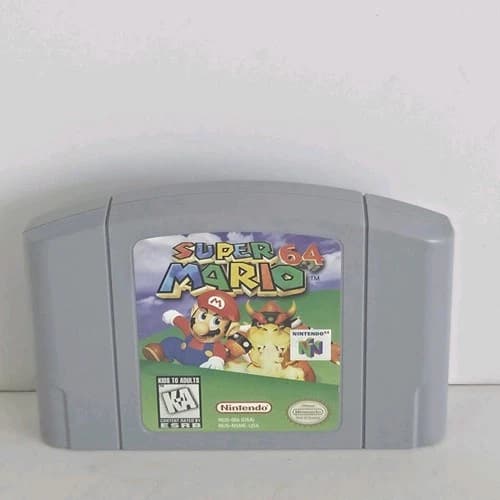 Super Mario 64 (Nintendo 64 N64) Game Cartridge ONLY USA Authentic 1996 Rare