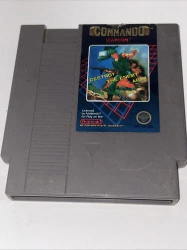 Commando (Nintendo NES, 1986) Tested & Working – Capcom Classic