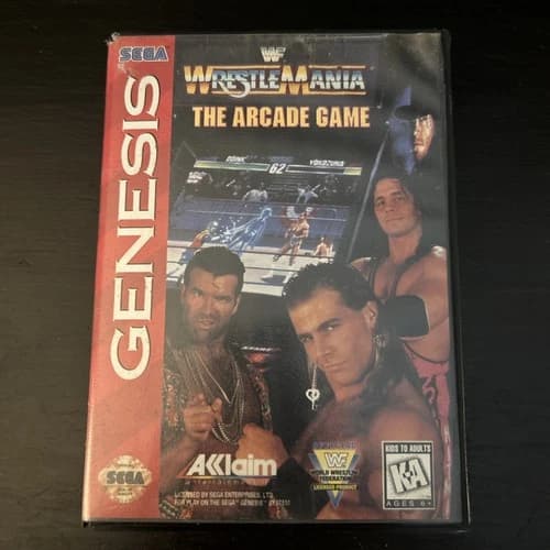 WWF WrestleMania: The Arcade Game (Sega Genesis, 1995) Tested CIB