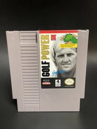Greg Norman's Golf Power - 1992 NES Nintendo Game - Cart Only
