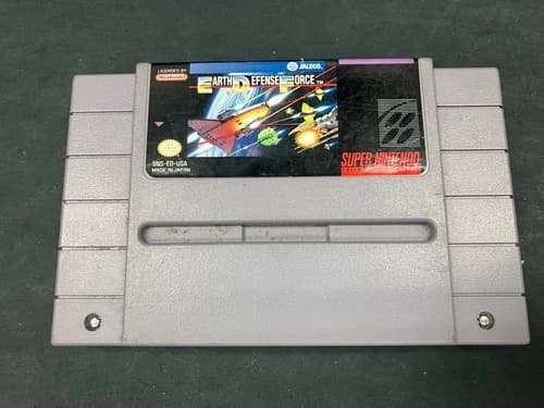 Earth Defense Force - Super Nintendo Game SNES Cartridge Only Tested