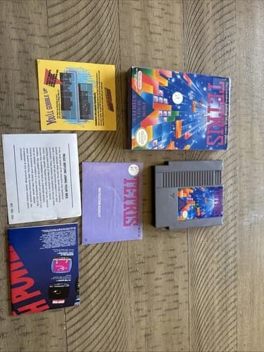 Tetris (Nintendo NES, 1989) Authentic Complete CIB Manual TESTED FAST SHIPPED
