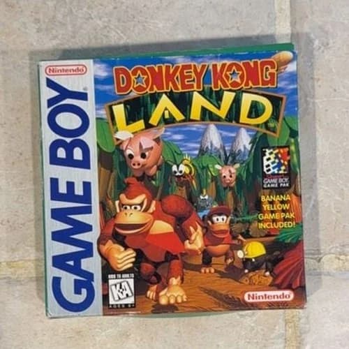 Donkey Kong Land Game Boy CIB with Banana Yellow Cartridge