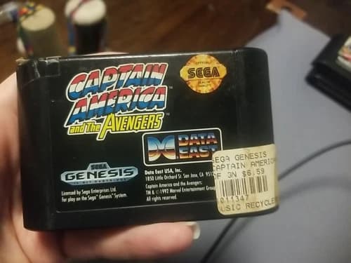 Captain America and the Avengers Sega Genesis, 1992 Authentic Cartridge Only #1