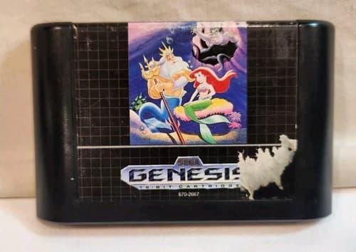 Ariel the Little Mermaid (Sega Genesis, 1992) Tested Authentic