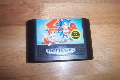 Sonic the Hedgehog 2 (Sega Genesis 1992) Cartridge Only Tested!