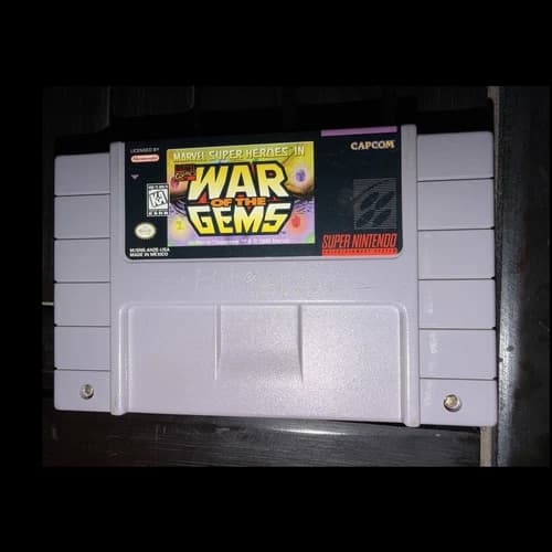 Capcom Marvel Super Heroes in War of the Gems SNES cart only 1996