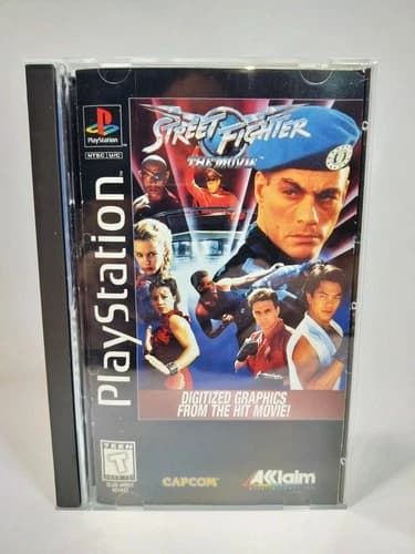 Street Fighter - The Movie (PS1) longbox CIB tested and working