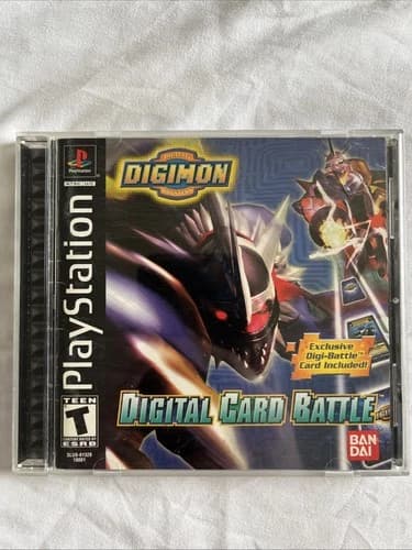Digimon Digital Card Battle - Sony PlayStation 1 (PS1) - Tested/Works