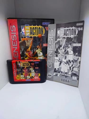 NBA Action '94 (Sega Genesis, 1994) (CIB)