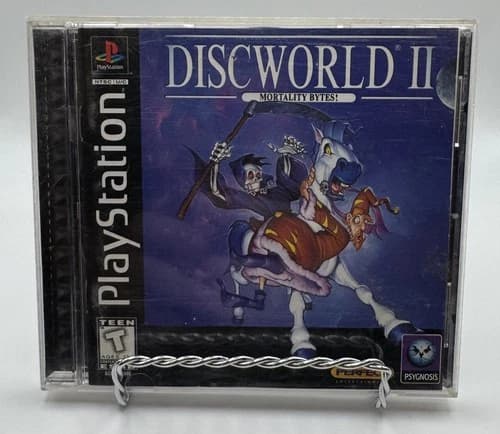 PS1 Discworld II: Mortality Bytes (Sony PlayStation 1, 1997) CIB Tested