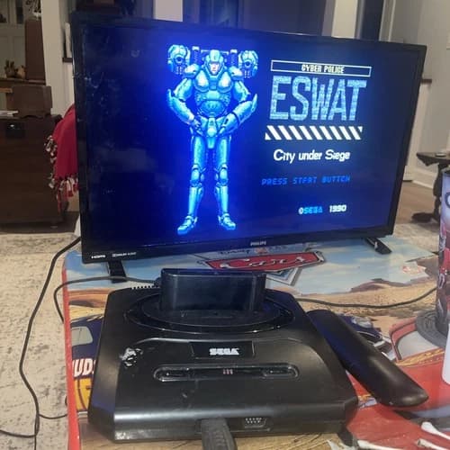 ESWAT City Under Siege (Sega Genesis, 1990) Game Only No Label Tested Free Ship