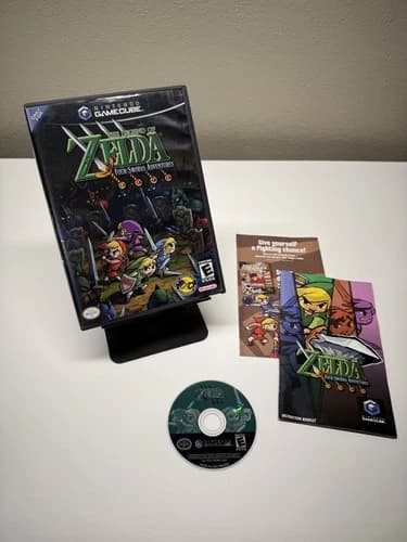 The Legend of Zelda: Four Swords Adventures (Nintendo GameCube, 2004) CIB Clean