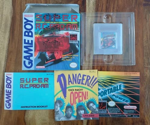 Super R.C. Pro-Am (Nintendo Game Boy, 1991) Complete Cib Part Of Racing Set NFR