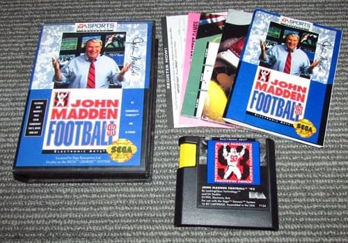 John Madden Football '93 for Sega Genesis Complete Fast Shipping!