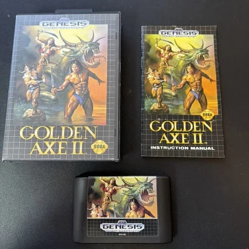 Golden Axe II (Sega Genesis, 1991) Complete Cib