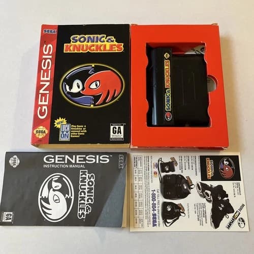 Sonic & Knuckles (Sega Genesis) Complete CIB - Tested & Working