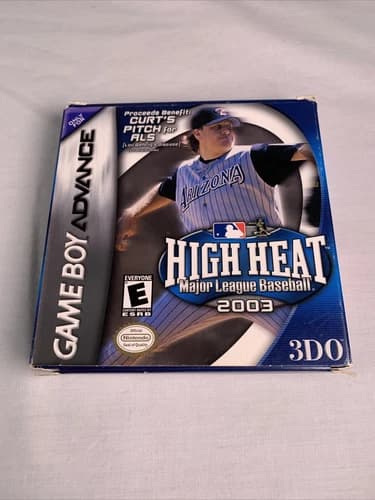 High Heat Major League Baseball GBA, CIB Box, Manual, Inserts and registration