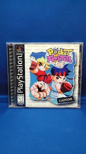 Pocket Fighter (Sony PlayStation 1 PS1) CIB Complete Light Scratches