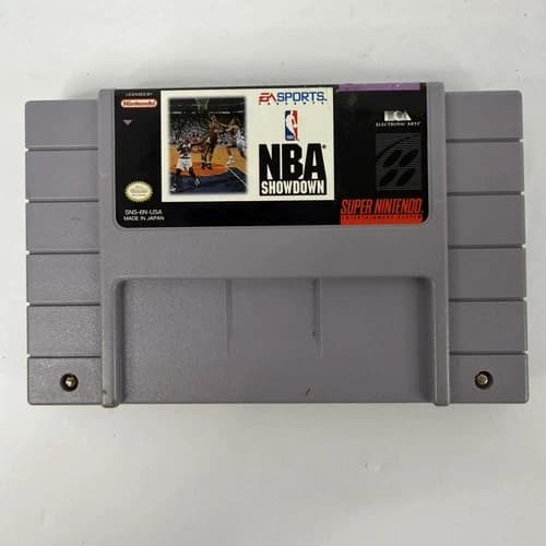 NBA Showdown Super Nintendo SNES Tested Cleaned