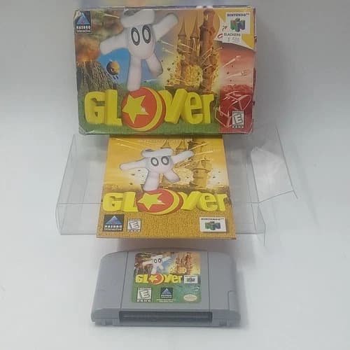 Glover Nintendo 64 N64 Authentic CIB Complete With Box Protector Tested Working