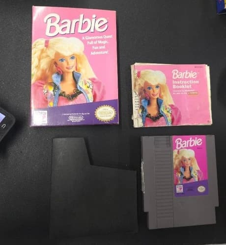 Barbie NES COMPLETE Game 1991 tested