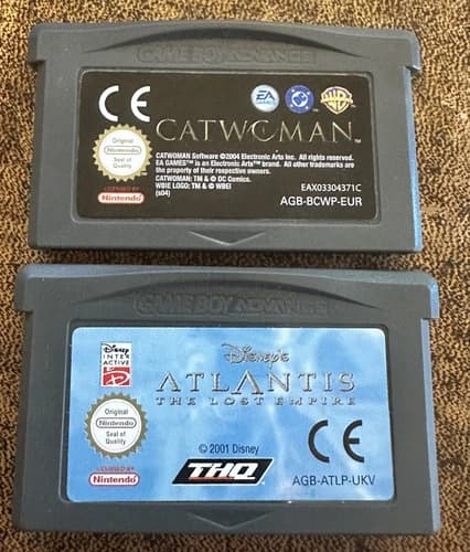 Catwoman/ Atlantis Lost Empire Nintendo Game Boy Advance Cart Only