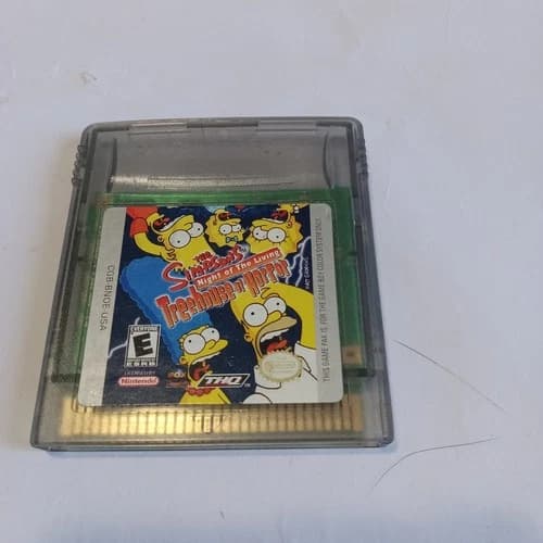 The Simpsons Night Of The Living Treehouse Of Terror Nintendo Gameboy Color Game