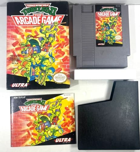 Teenage Mutant Ninja Turtles II: The Arcade Game (Nintendo NES, 1990) CIB